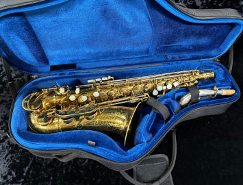 Vintage King Super 20 Full Pearls Alto Saxophone, Serial #313412